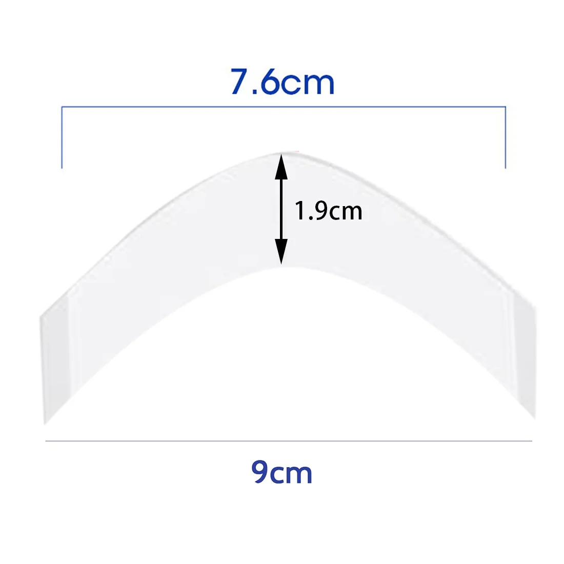 Bandes d'Extension Double Adhésives pour Perruque, Sans Brillance, Étanche, pour Toupet/Perruques en Dentelle, Film CC, 72 Pièces/Lot