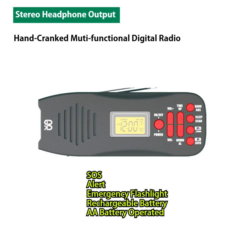 

Аварийный ручной фонарик 4 в 1, перезаряжаемый и небольшой портативный радиоприемник с батарейным питанием от АА, мини-AM FM-указатель, карманное радио