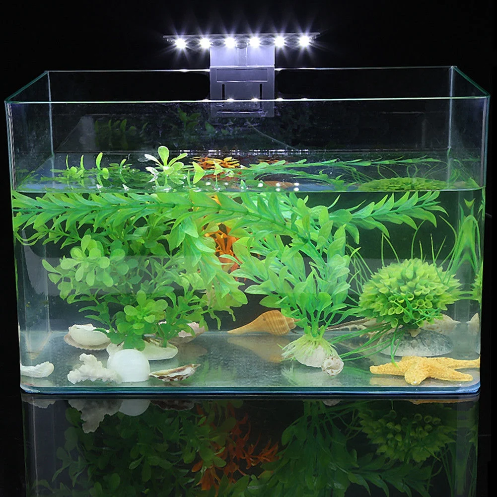 Aquarium Clip Lamp Slim LED Aquarium Light Waterproof Clip on Lamp Slim LED Aquarium Light Plants Grow Lighting Aquarium Light