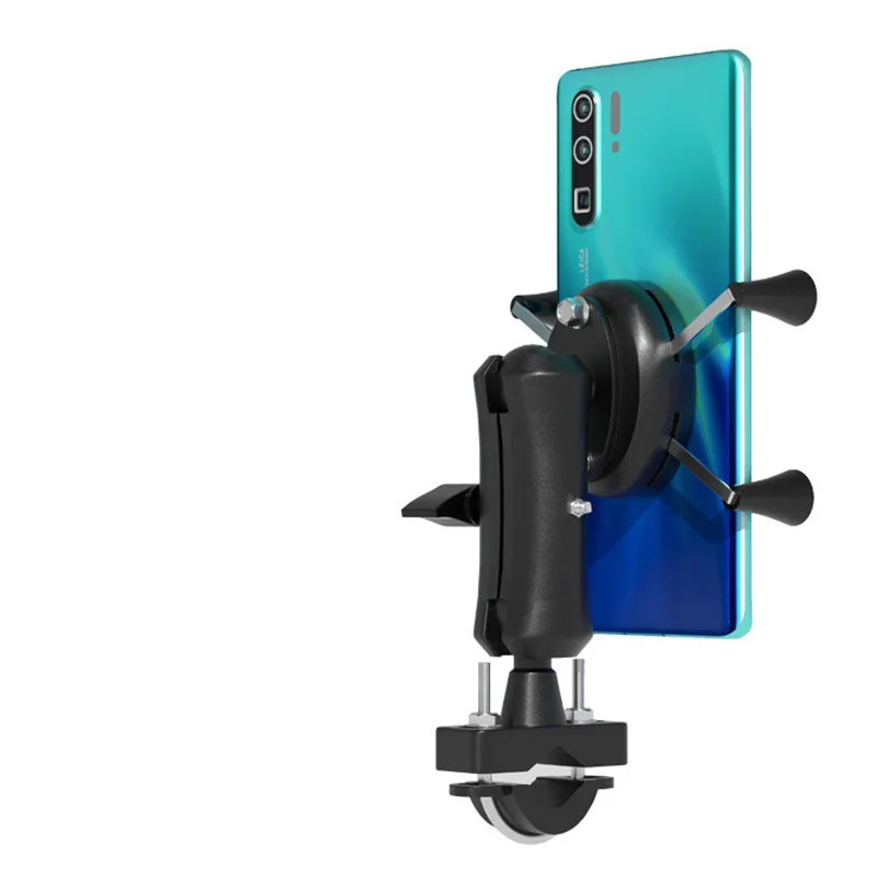 Вращающийся на 360° держатель для телефона на мотоцикле, держатель для телефона на велосипеде, регулируемая поддержка руля, крепление для мотоцикла, слоты для карт для 3,5-6,3 дюйма