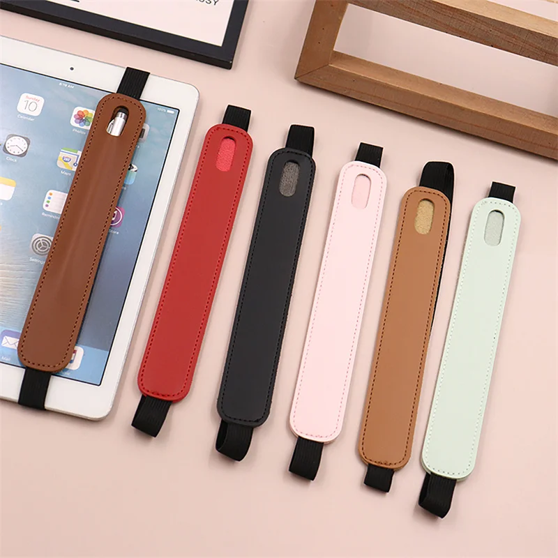 Suitable For Ipad Tablet Strap Elastic Leather Pen Case Ipadpro9.7 10.5 12.9 Protective Case Pencil Case