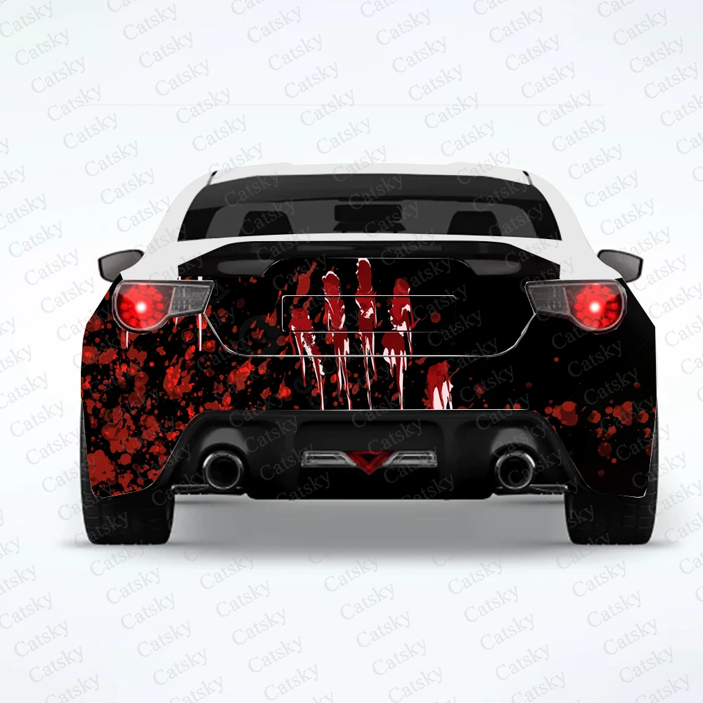 

Blood stain blood pattern car sticker rear car rear tail modification custom suitable for SUV car truck packaging sticker decal