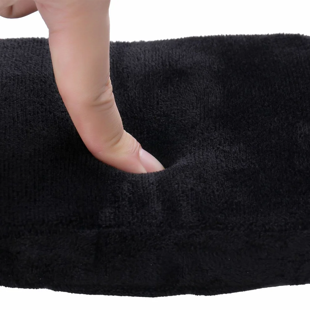 

2Pcs Upgraded Anti-Slip Memory Foam Armrest Pads 25.4x13cm Black Thick Support for Office Home Chair Elbow Brace Cover