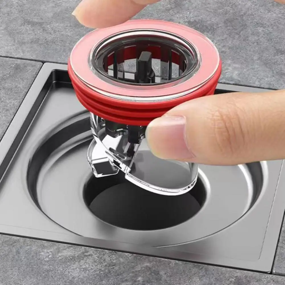 4.5*4.3cm Odor Proof Floor Drain Anti-overflow One Way Valve Seal Sewer Drain Cover Bathroom Drain Core For Backflow Prevention