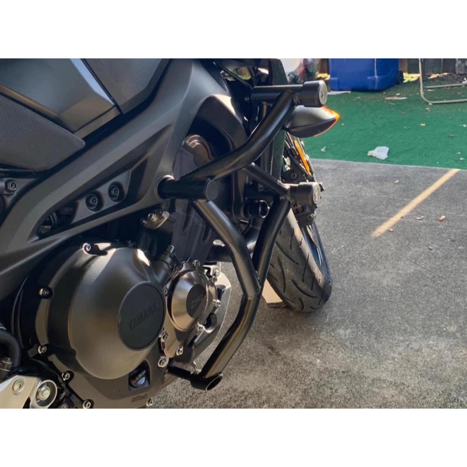 

Black Engine Guard Front+Rear Crash Bars For Yamaha MT-09/FZ-09/XSR900/Tracer 2017-2018