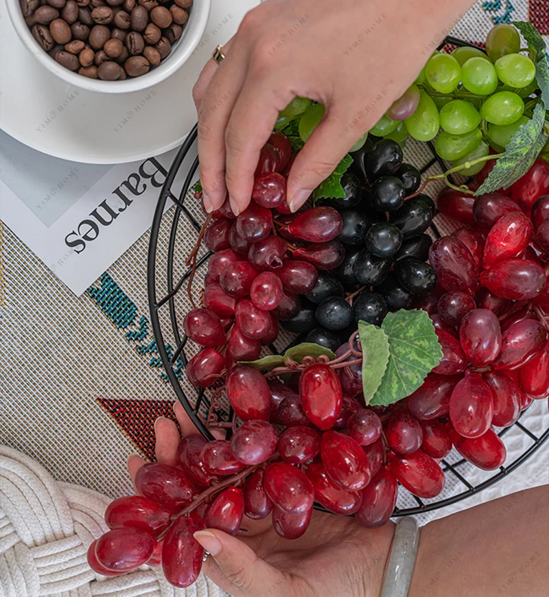 36/85Heads Simulation Grapes String Fake Fruits Model Home Garden Decorations Photography Props Wedding Party Holiday Ornaments