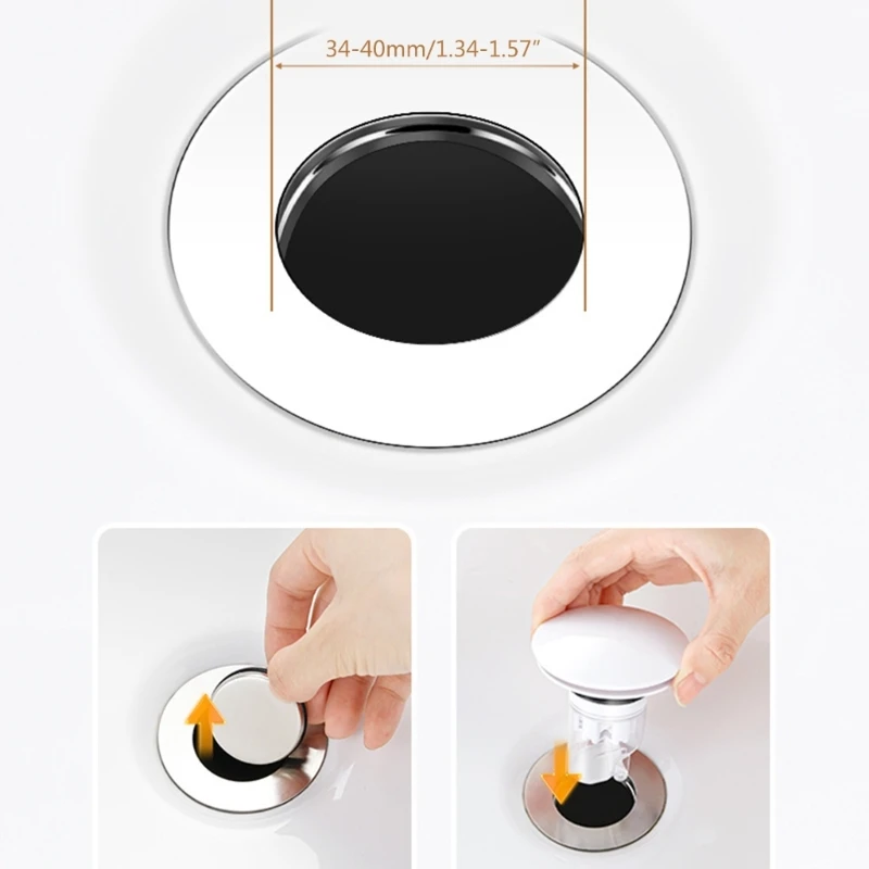 Bồn Rửa Chén Chặn Lưu Vực Bồn Rửa Chén Cắm ABS + PC + Đầu Cắm Silicon Phù Hợp Cho Chậu Rửa Nhà Bếp Phòng Tắm Bồn Rửa Comapct