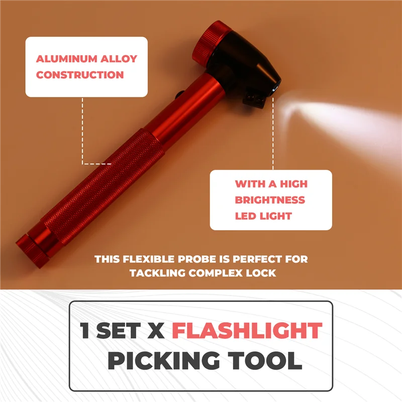 

Auto Repair Tools Auto Key Lock Magnifier Pick Locksmith Car Tools Endoscope Fiber Optic Light