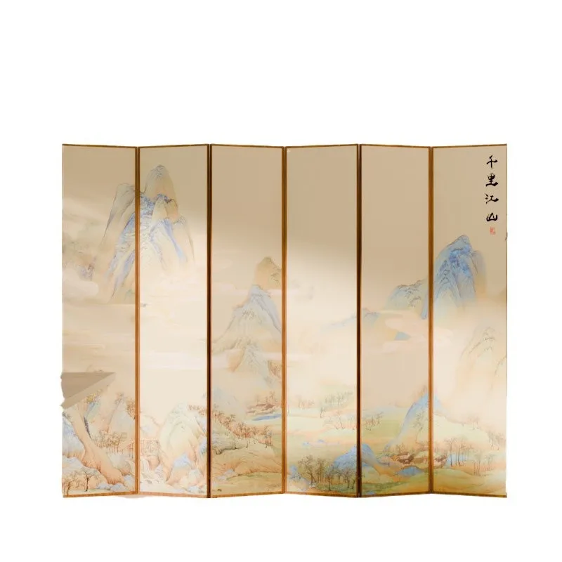 

Antique sliding Chinese screen partition living room folding mobile home blocking minimalist modern indoor hotel room