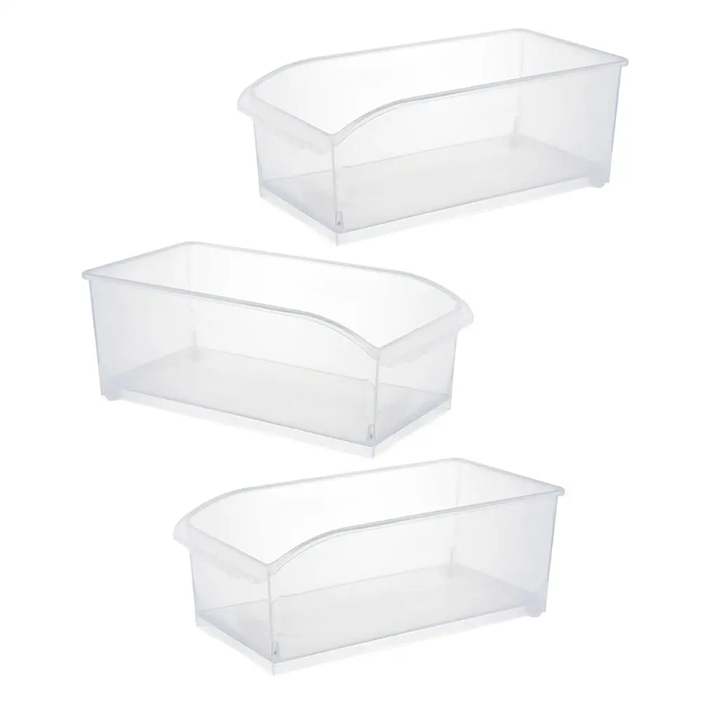 

3 Pcs Drawer Type Refrigerator Storage Box Unique Design Vegetable ganizer Fridge Case Fruit Container PP Material Freezer