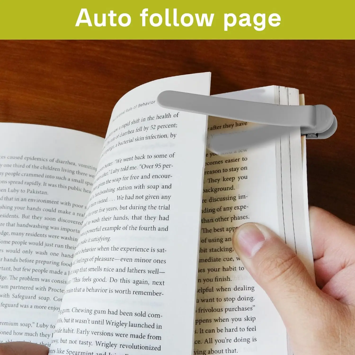 6pcsCreative Soft Silicone Multi-Functional Bookmark with On-Demand Reading New Duckbill Automatic Page following Non Deformable