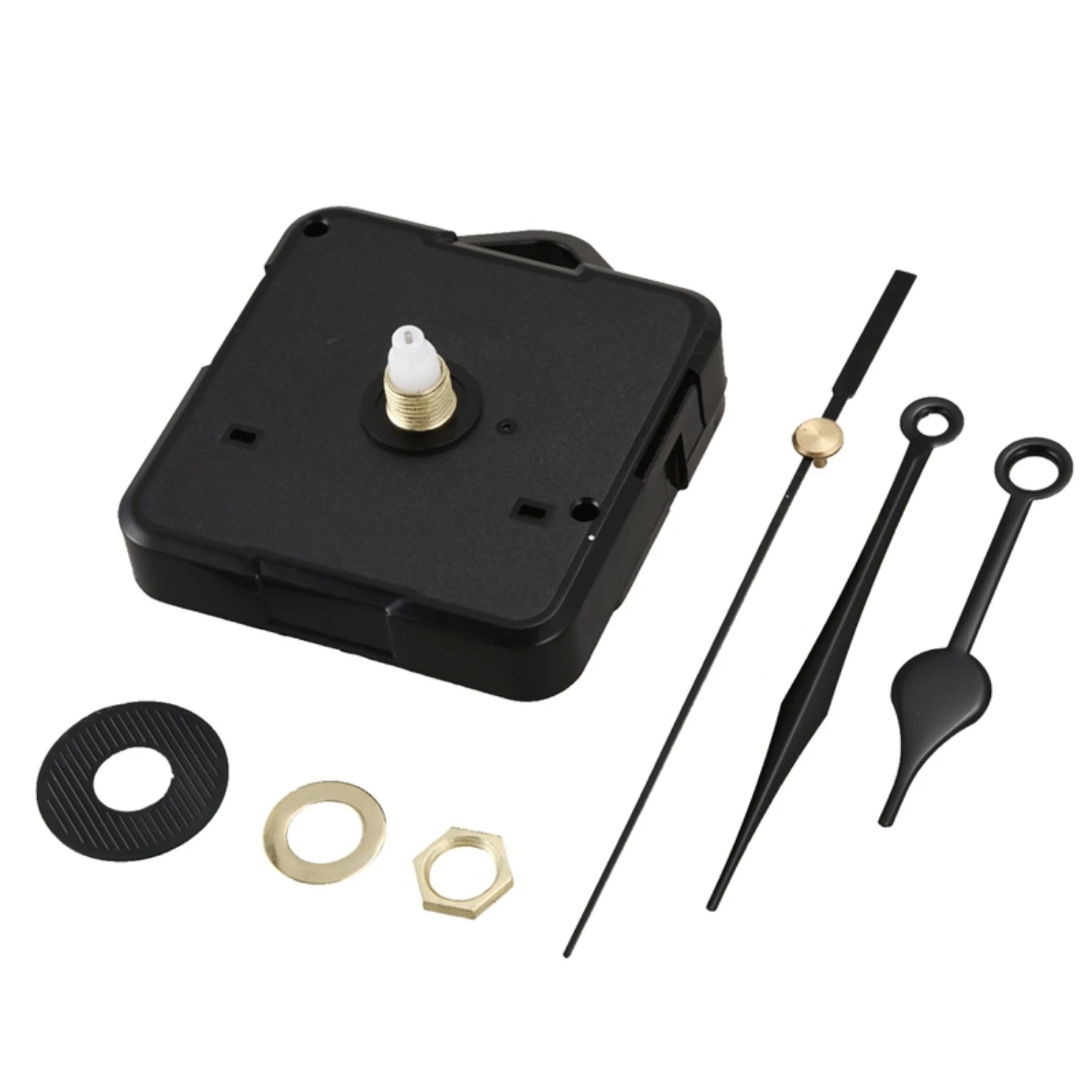 Black Quartz Clock Spindle Silent Movement Mechanism Repair Tool Kit