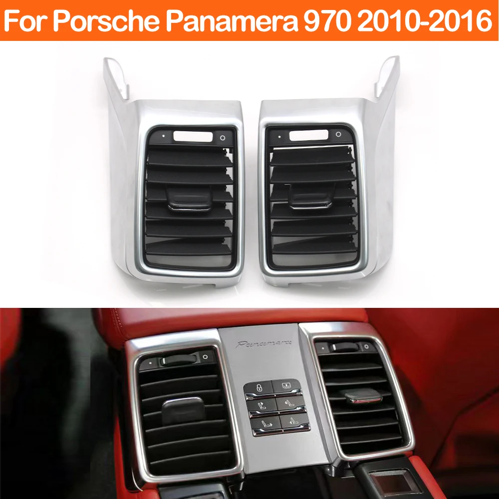 Car Interior Front Rear Air Conditioning Left Right AC Vent Grille Outlet Cover Panel Trim For Porsche Panamera 970 2010-2016