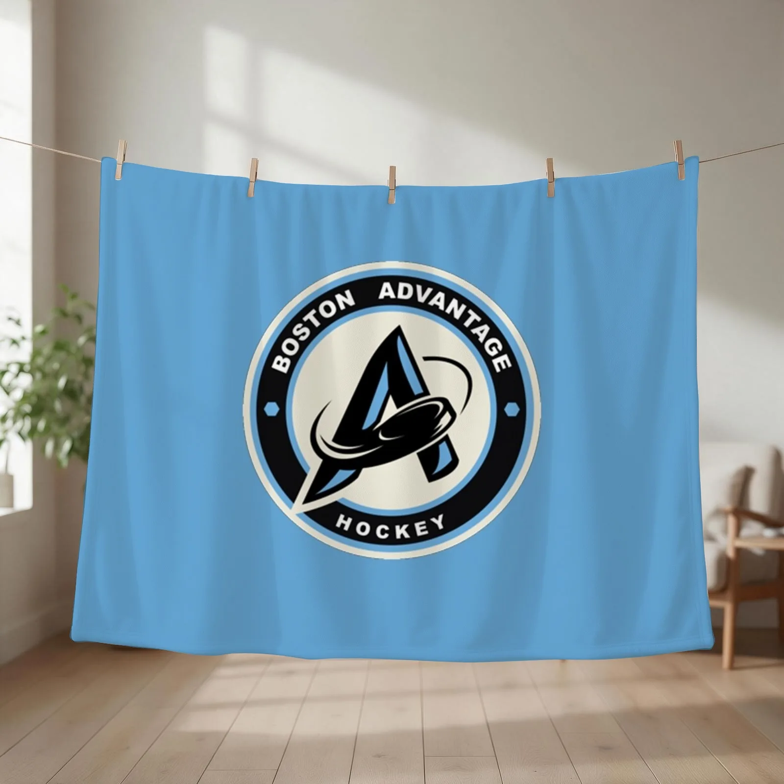 Boston Advantage Throw Blanket couch cozy soft plush fuzzy picnic outdoor blanket