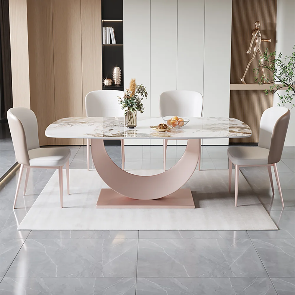 Italian Nordic Dining Table Simple Modern Decorate Luxury Dining Table Marble Minimalist Mesa De Comedor Home Furniture