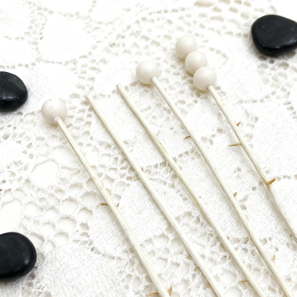 6Pcs Wood Ball Reed Diffuser Sticks Set - For Home Fragrance Oil Aromatherapy, DIY Home Decoration