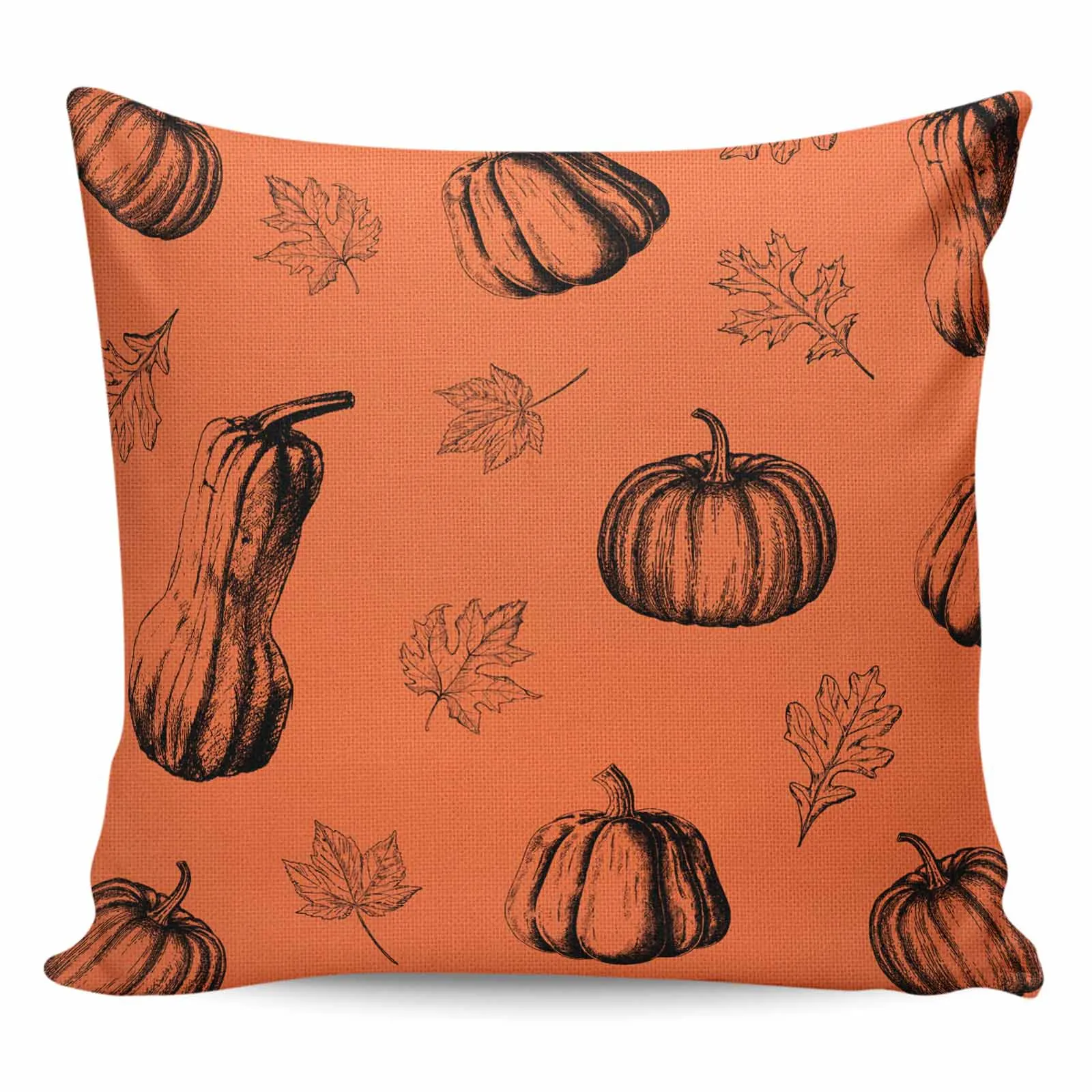 

Pillowcases Autumn Thread Draft Pumpkin Decorative Pillows for Bed Pilow Covers Home Decor Items Pillow Cases Cover Pillowcase