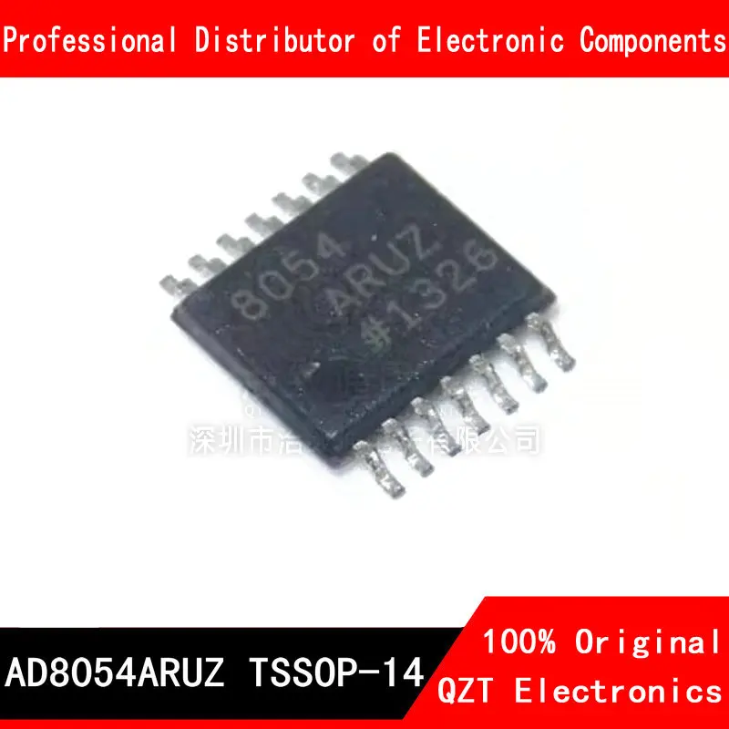 TSSOP AD8054ARUZ, AD8054, AD8054A, AD8054AR, AD8054ARU, 8054, TSSOP-14, nuevo y original, lote de 10 unidades