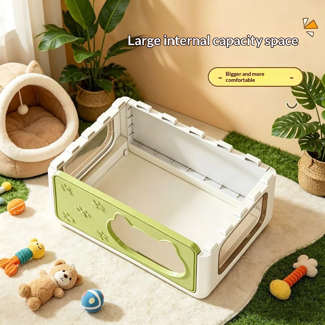Casa para gatos semicerrada lavable y extraíble, cálida todo el año - imagen 4