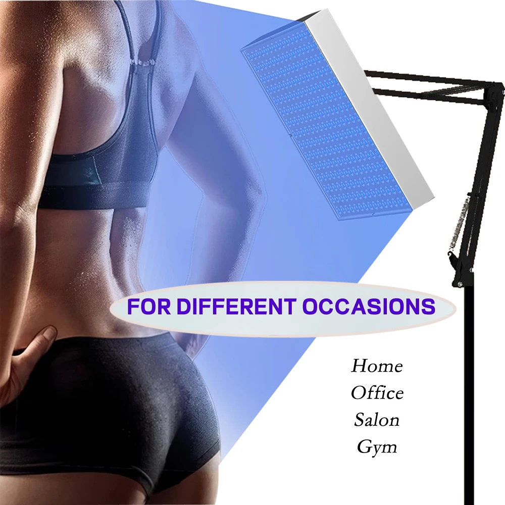 

45W Full Body Blue Light Tanning Panel Adjustable Stand LED Beauty Light Tool