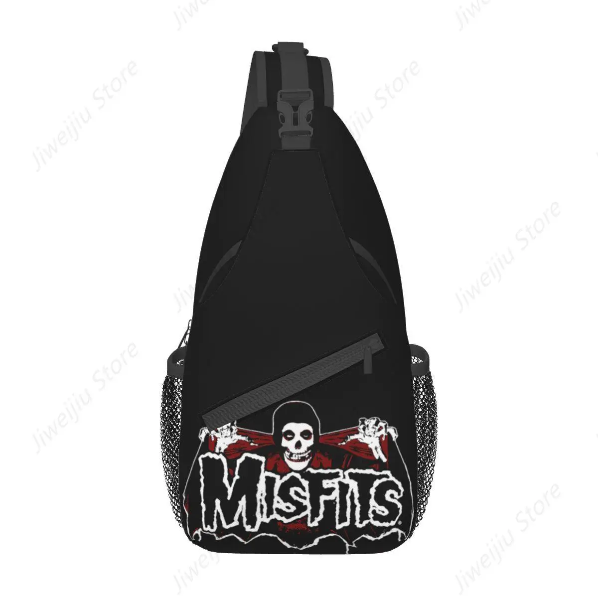 

Misfits Horror Punk Rock Band Sling Bags Accessories Trendy For Female Waist Bag