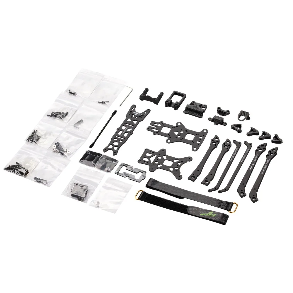 Flywoo Explorer LR 4'' FPV Frame Kit - Ultra-Compact, Compatible with O3/O4/O4 PRO & Walksnail (DIY Parts)
