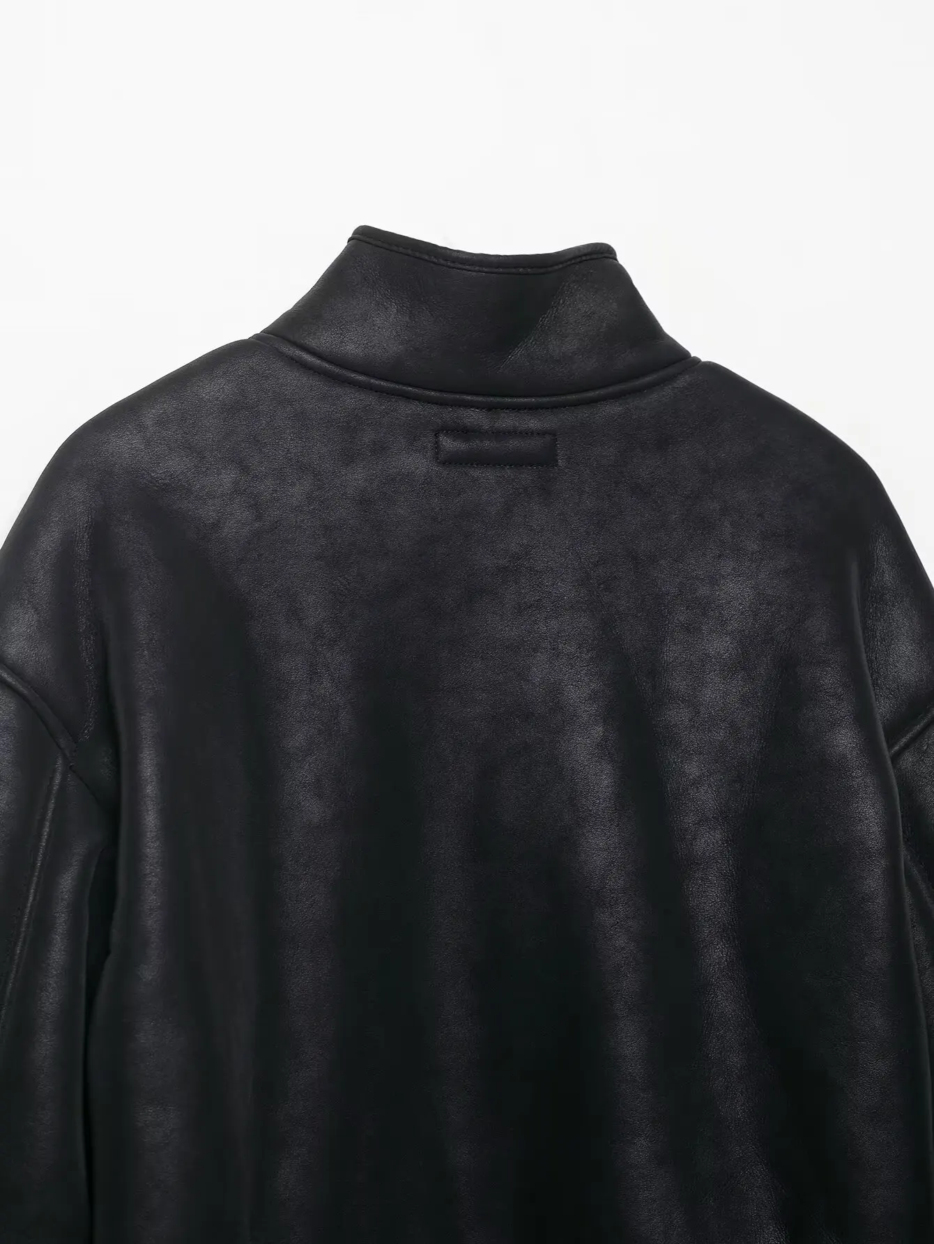 HH 여성 가을 하이 스트리트 루즈 따뜻한 재킷 블랙 스탠드 칼라 싱글 브레스티드 여성용 신상 패션 긴 소매 코트 2025