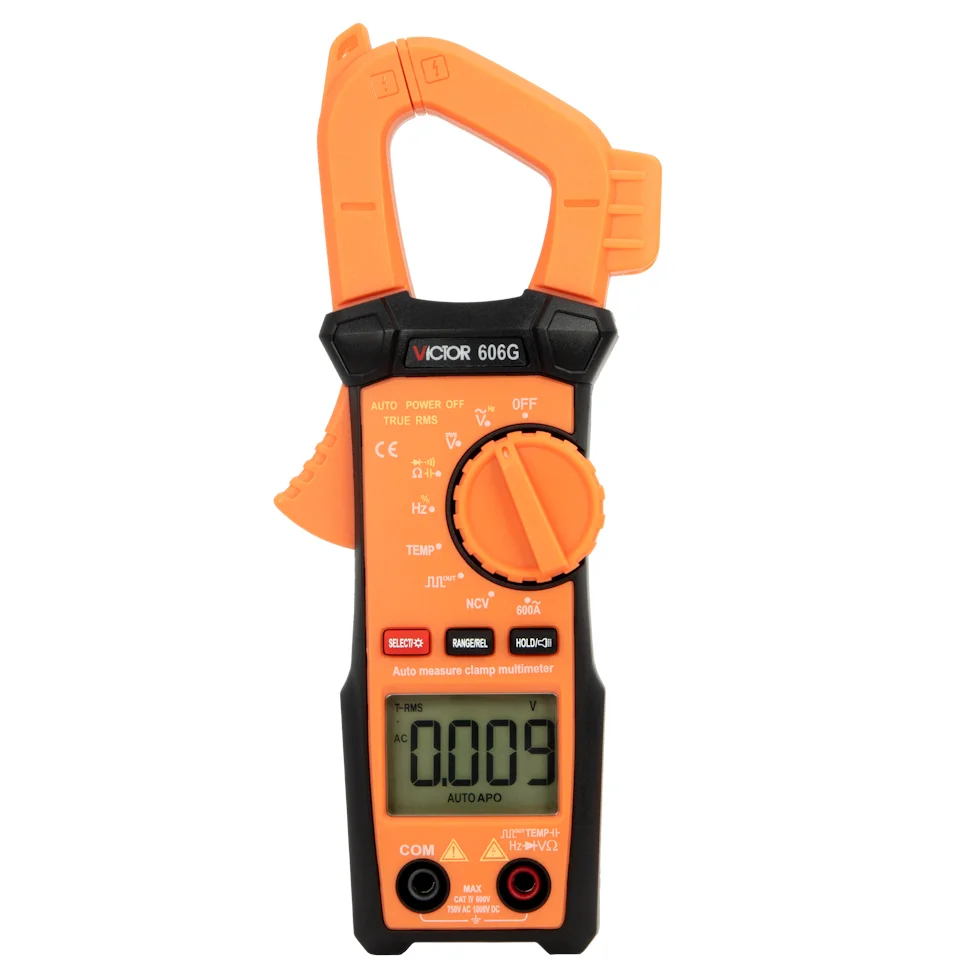 

VICTOR 606G 5999 Counts LCD Display Auto Range Clamp Meter voltage AC DC 1000V NCV measurement