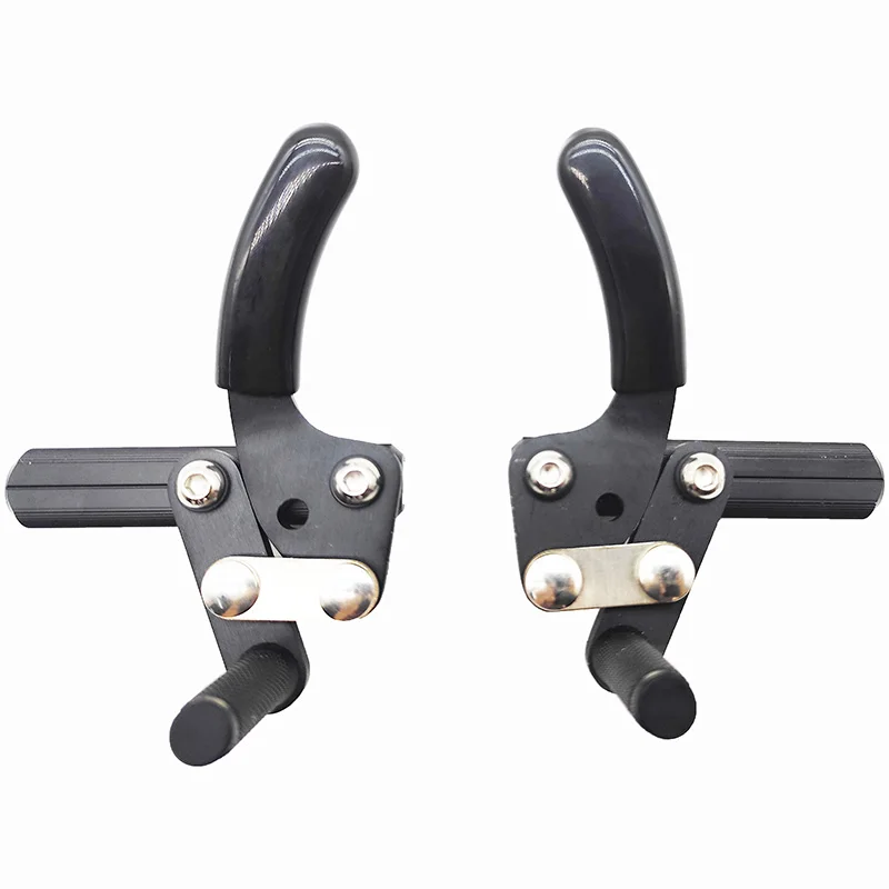 A Pair of Wheelchair Push Brakes Made of Aluminum Alloy, Hard and Stable Clamping Pads, Universal Installation, One Pair (Left and Right)