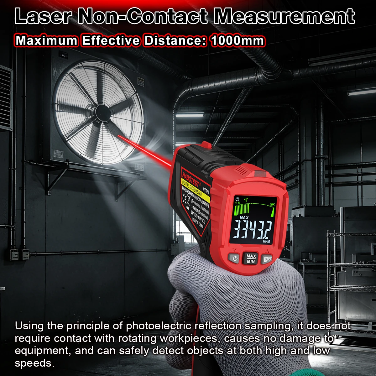 HT675 Digital Laser Tachometer - đánh giá và giá Industrial Laser Tachometer