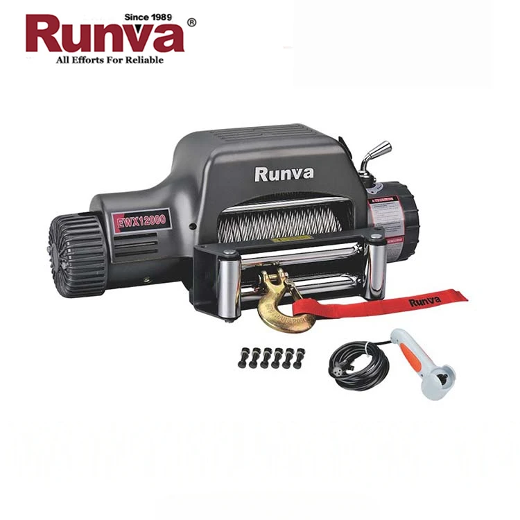 

Runva Factory Price 12000 Lbs Winch 4X4 12V China Manufacturer Sale CE Approved construction electric winch-hoist