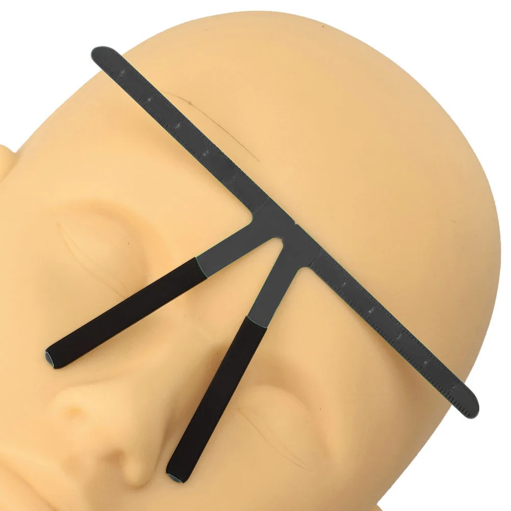 1pc Stainless Steel Eyebrow Positioning Ruler Nose Bridge Locator Tool Measuring Template For Eyebrow Stencil