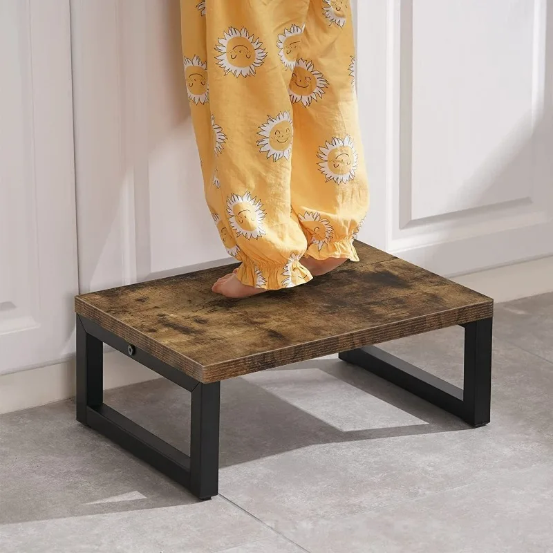 Factory Direct 2026 Iron Wood Combined Bathroom Stool Children's Height Increasing Foot Stool Removable Toilet Toilet