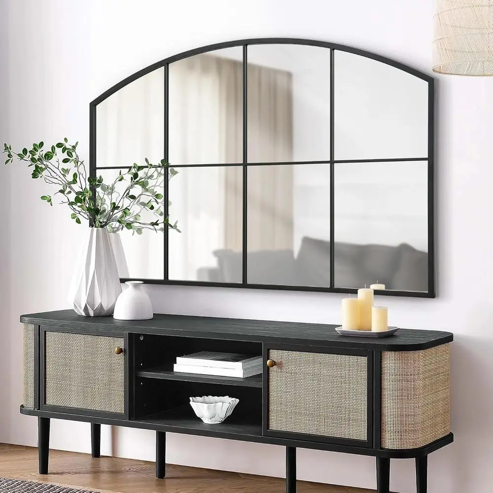 

Зеркало с арочным окном 42x28 - Декор для стен в гостиной/прихожей/столовой - Идеально для любителей домашнего декора