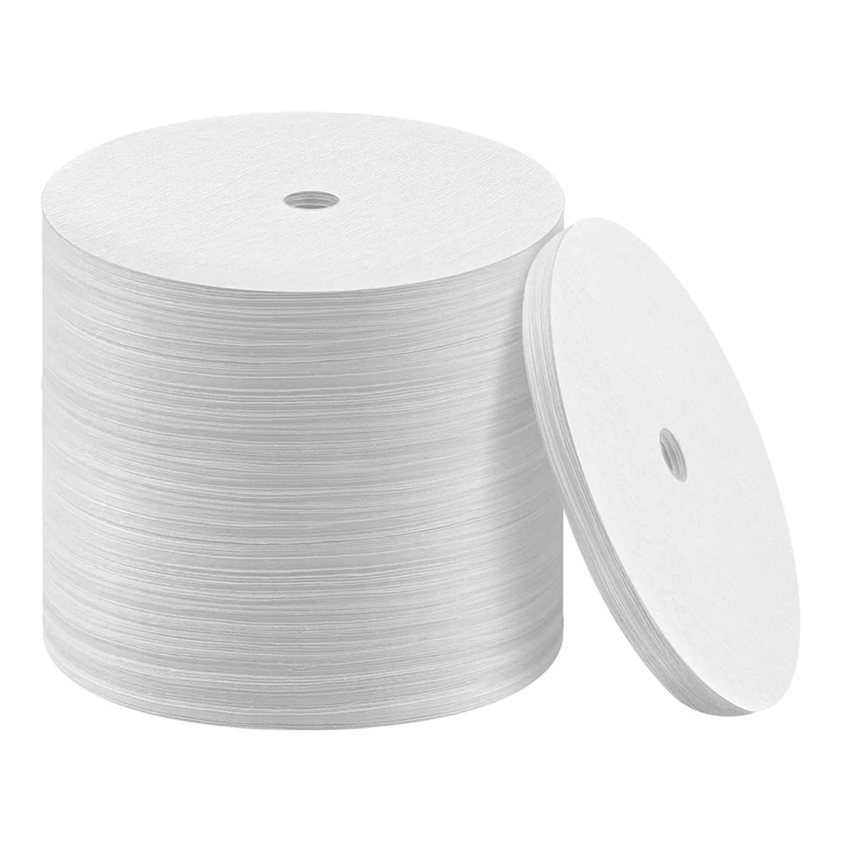 500PCS Count Percolator Coffee Filters, 3.75 Inch Natural Unbleached Disposable Coffee Filter Disc Coffee Filters White-A70Z