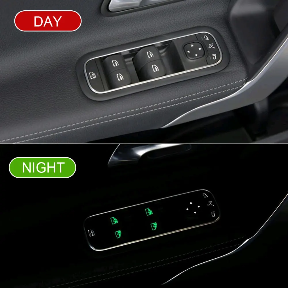 1Pc Universal Luminous Car Stickers Instrument Panel Button Sticker Truck Decoration Rocker Switch Label Circuit Exterior Decal