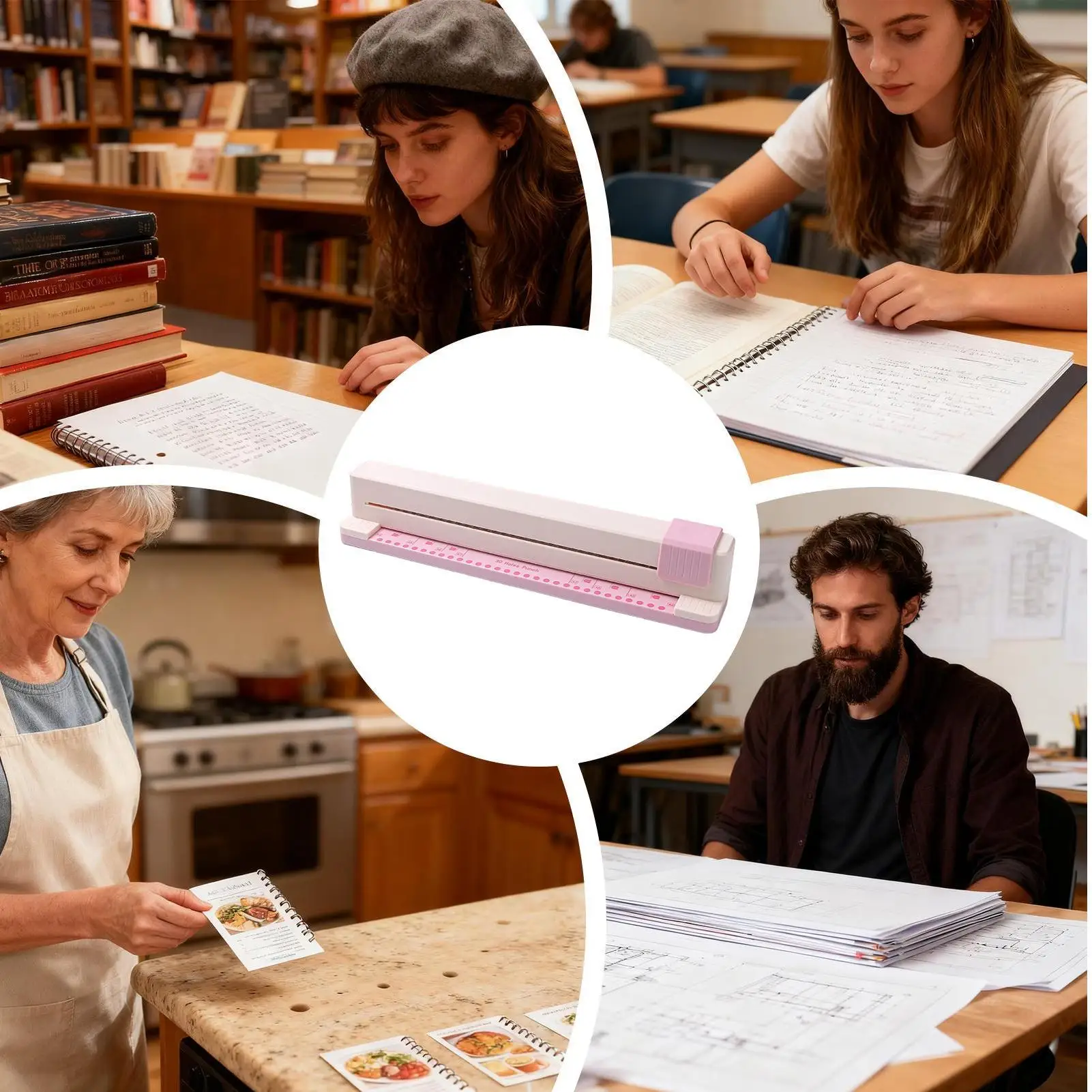 paper-puncher-machine-5-sheets-capacity-crafting-tool-paper-hole-punching-machine-for-notebook-scrapbook-students-girls-teens