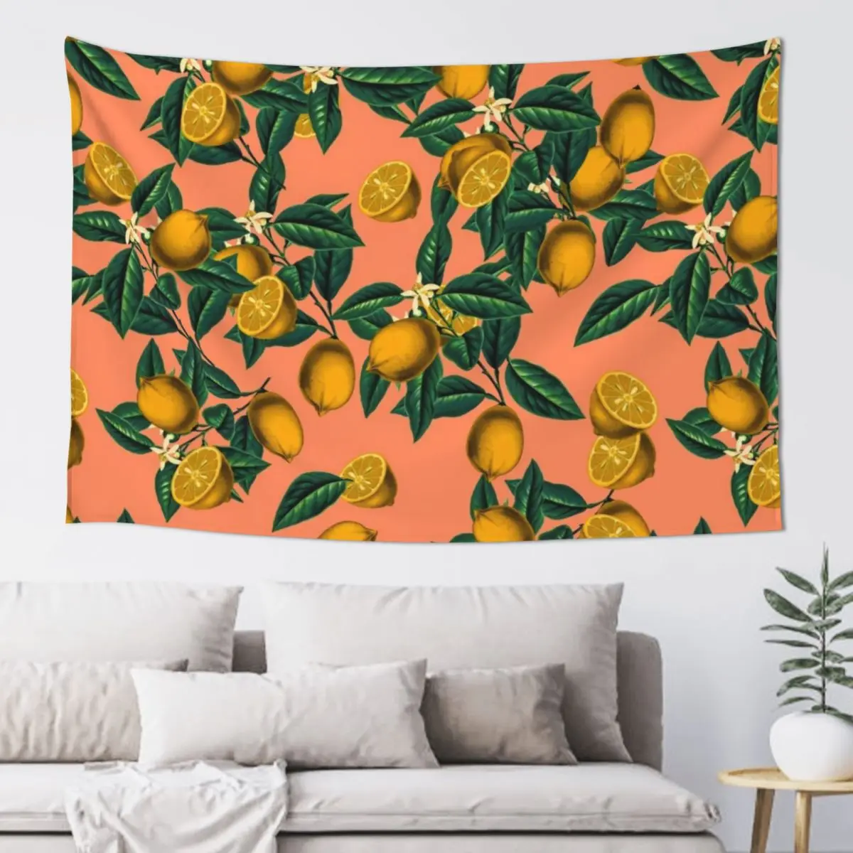 

Lemon and Leaf Tapestry Home Decor Accessories Home Decoration Tapestry