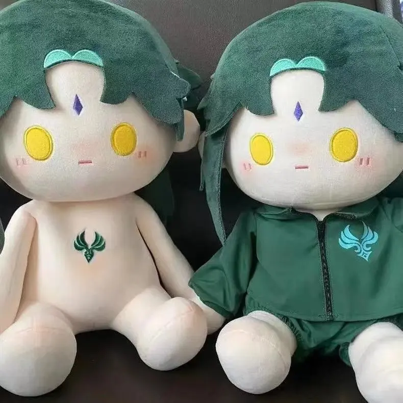 

Game Genshin Impact Cosplay 40cm Xiao Plushie Toy Fans Barbatos Venti Plush Stuffed Doll Costume Doll Kids Gift