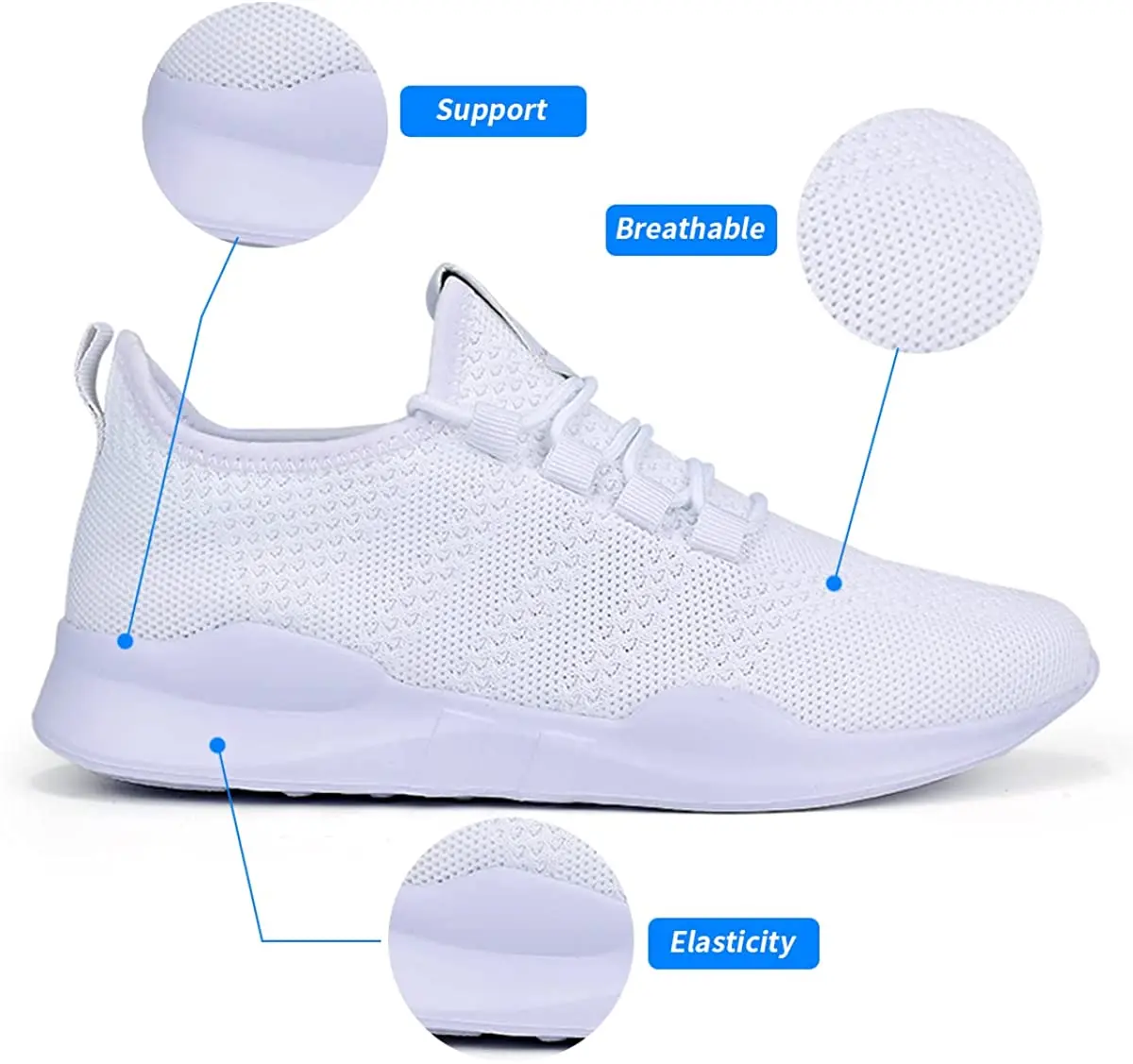 Women Running Shoes Breathable Sneakers design For Men Tennis Trainers Lightweight Casual Sports Shoes Male Lace-up Anti-slip