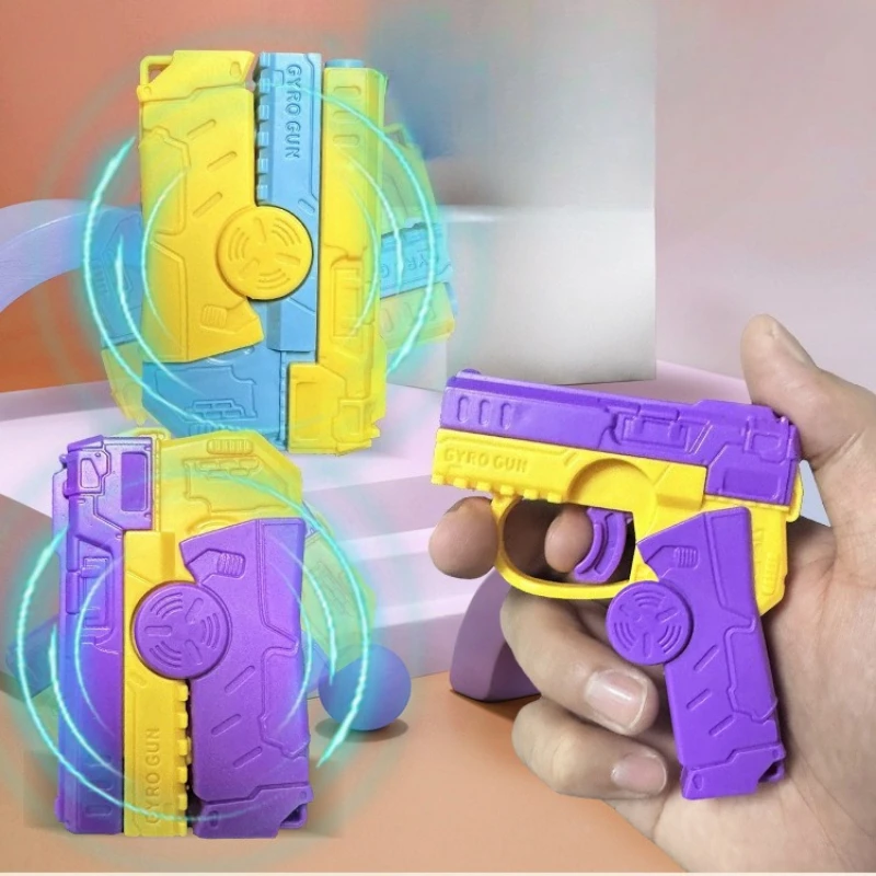 Mini Fidget Spinner หมุน Eject Mechanical Slider EDC บรรเทาความเครียดบรรเทาปืนของเล่น Antistresse Decompression สําหรับเด็ก