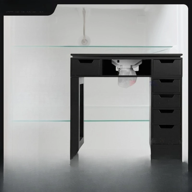 Manicure table Single manicure workbench Nail shop workbench European and American manicure table with vacuum
