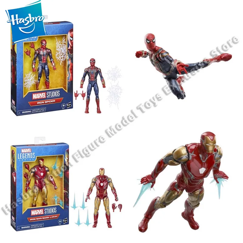 

Hasbro Marvel Iron Man Tony Stark Spider-Man Peter Parker Action Figures Model Toy Collectible Movable Figure Model Toys Gift