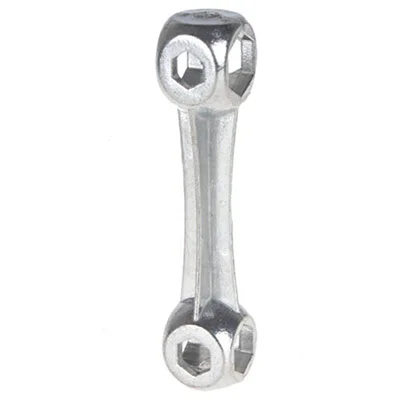 10 in 1 Galvanized Steel Hexagon Wrench Durable Bicycle Bike Repair Tool Bone Shape Hexagon Wrench Spanner 10 Holes Size 6-15mm