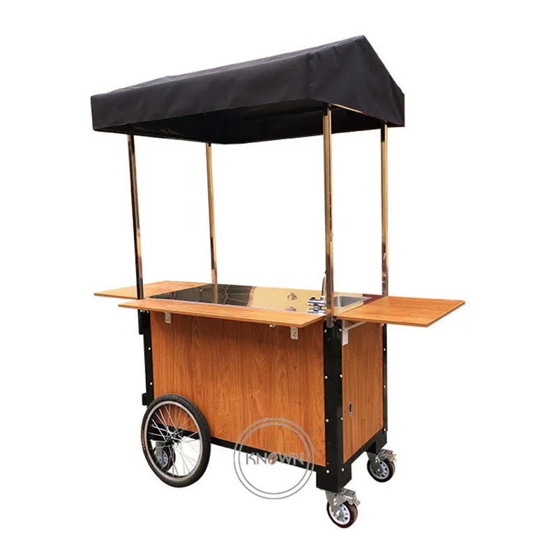 Pedal Coffee Kiosk for Sale Outdoor Kiosk Mobile Coffee Cart  Street Mobile Food Cart Car Refrigerator Bike