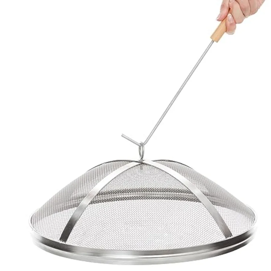 

Защитная сетка от искр для очага, совместимая с Solo Stove Bonfire, легко поднимаемая, из нержавеющей стали, для легкого доступа к очагу