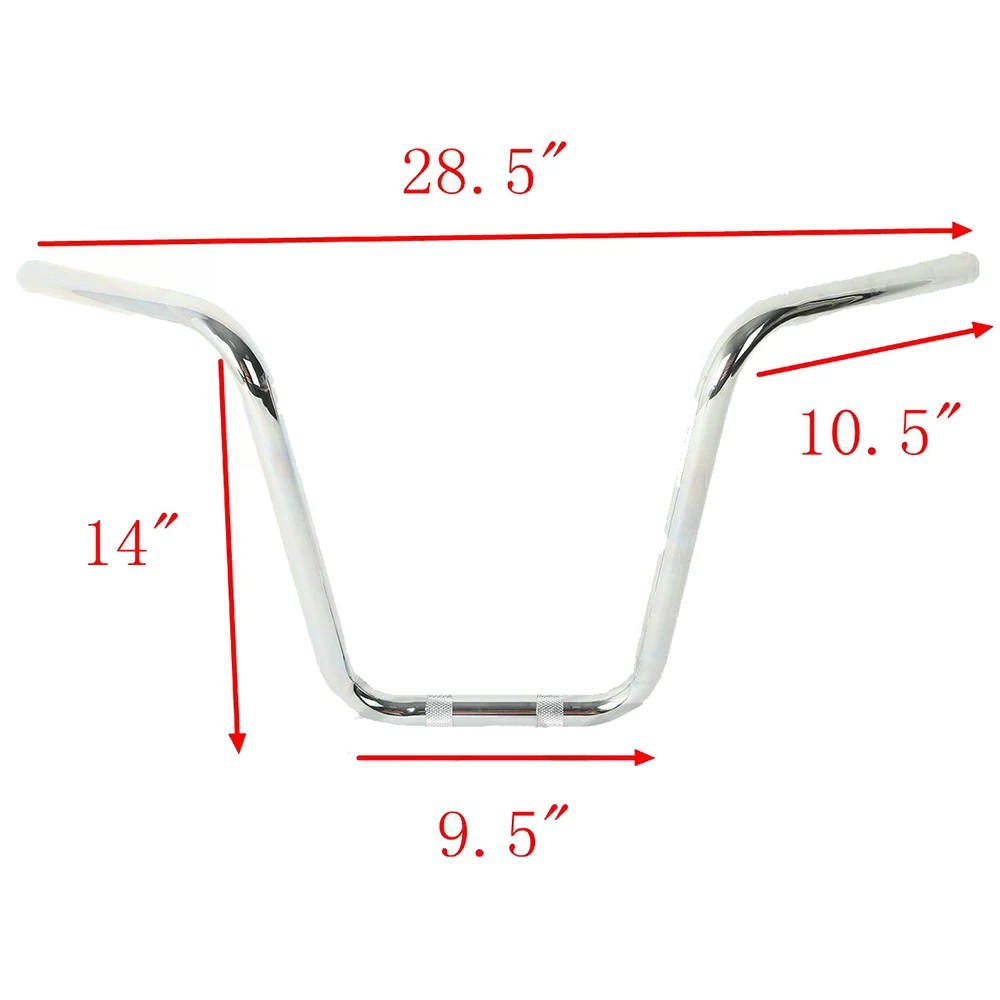 Factory Wholesale - 14-inch for Harley Sportster 883 1200 Handrails - Easy to Install, Universal Handlebars, Customizable.