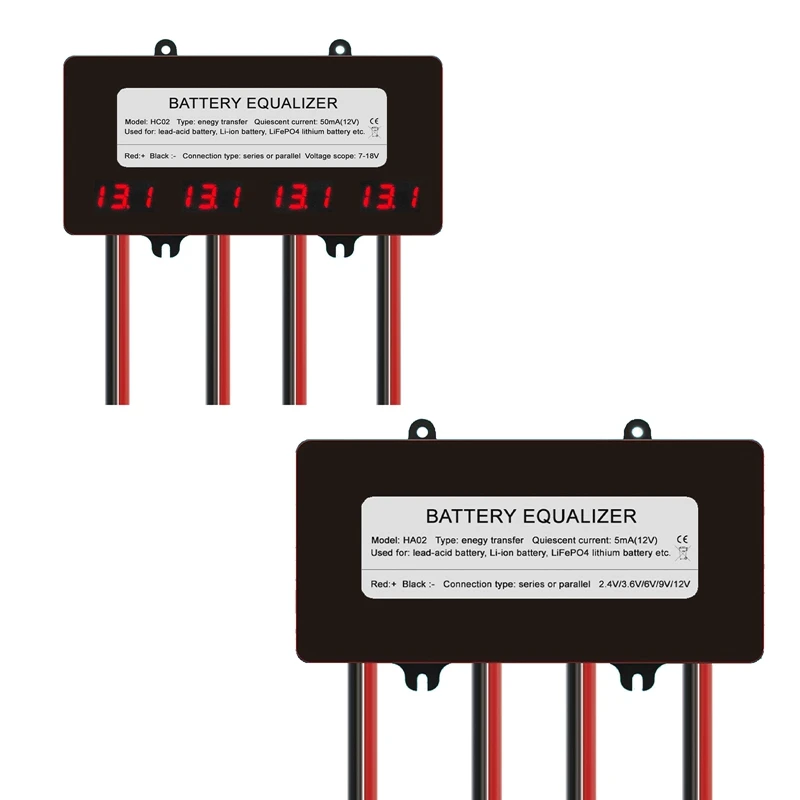 HA02 ohne LED-Anzeige, Batterie-Equalizer, 10 A Strom, aktiver Spannungsausgleich, Li-Ion, Lifepo4, LTO, Blei-Säure-Batterie, langlebig