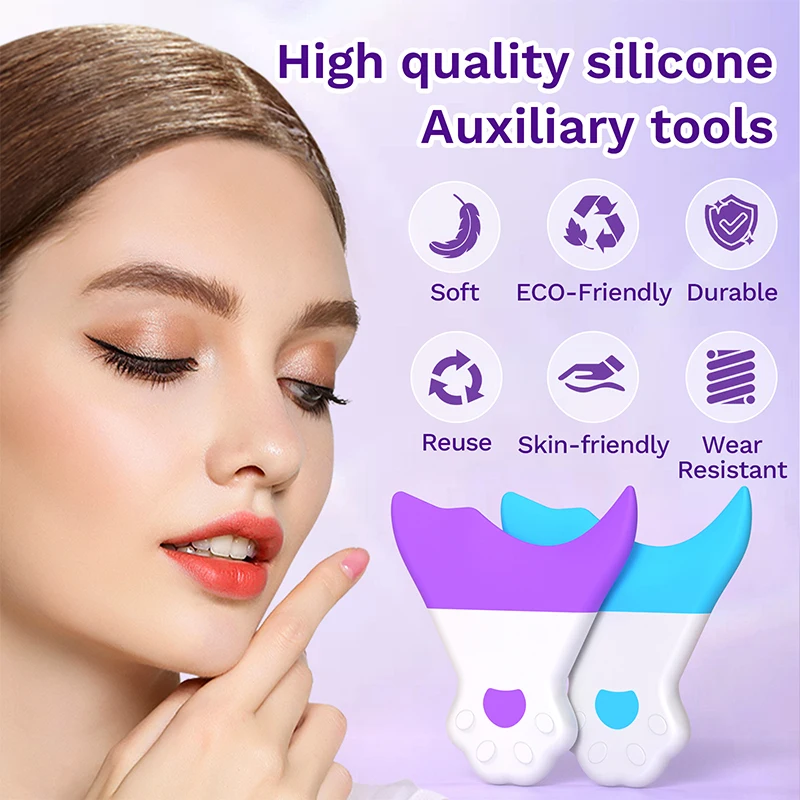 Multifunctionele Eyeliner Stencil Wing Tips Siliconen Eyeliner Wenkbrauw Tekenen Wimpers Dragen Hulp Herbruikbare Make-Up Tools