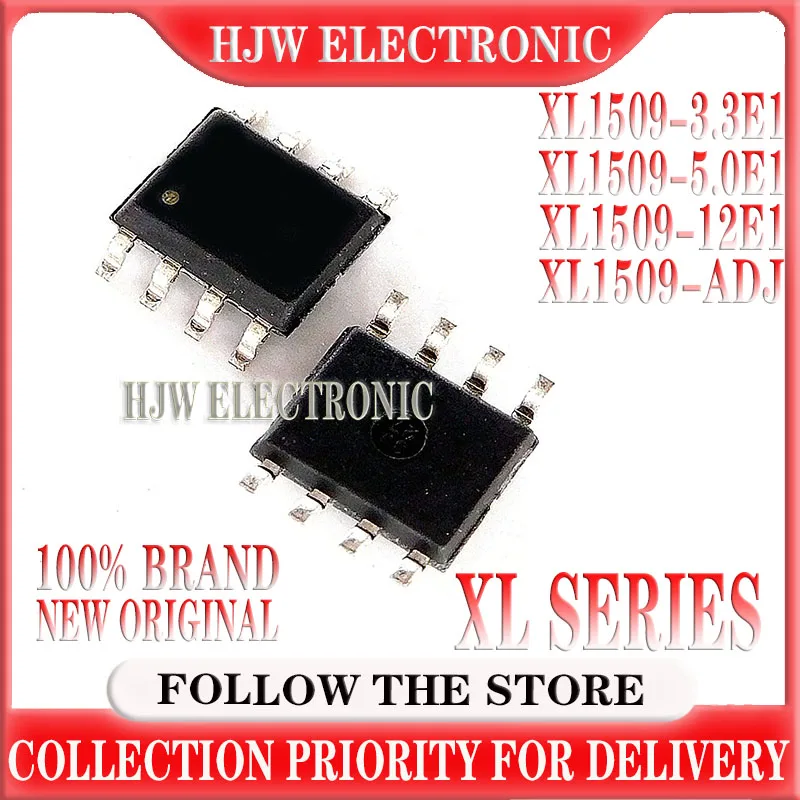 10Pcs New XL1509 XL1509-3V3 XL1509-5V0 XL1509-12 XL1509-ADJ SOP-8 IC Chip In Stock Wholesale